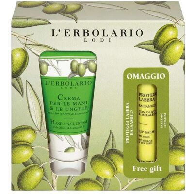 L'Erbolario Cofanetto crema mani e proteggilabbra nutriente idratante, 75 ml e 4,5 ml L'Erbolario Cofanetto crema mani e proteggilabbra nutriente idratante, 75 ml e 4,5 ml