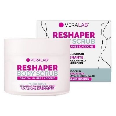Veralab Reshaper scrub corpo - Fango scrub per un'azione drenante ed esfoliante, 200 ml Veralab Reshaper scrub corpo - Fango scrub per un'azione drenante ed esfoliante, 200 ml