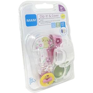 MAM Clip per Succhietto Clip it & Cover Animal Fantasia Femminile, 1 Pezzo