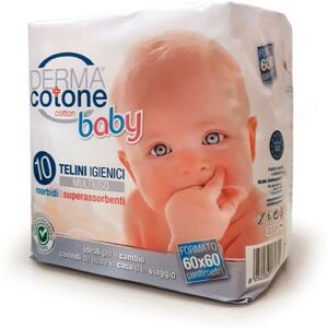 Dermacotone Baby - Telini Igienici Multiuso, 10 Telini