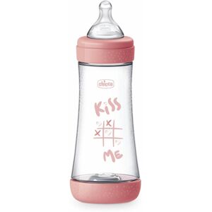 Chicco Perfect 5 - Biberon 4M+ Flusso Veloce Capacità 300ml Rosa