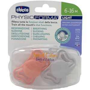 Chicco PhysioForma - Light Sunset Color Succhietto 6-16M Tettarella in Silicone