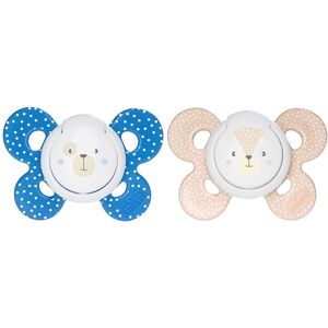 Chicco PhysioForma - Comfort Succhietto 6-16M Tettarella in Silicone Blu,2 Pezzi