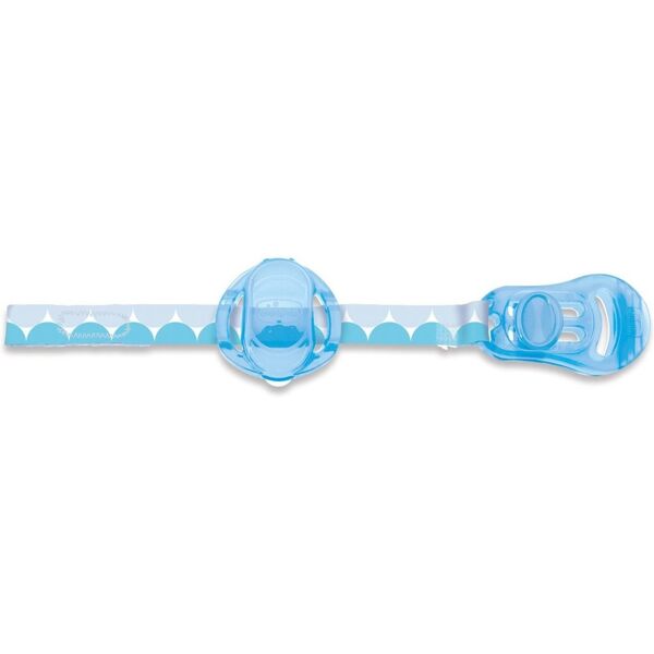 chicco clip salvasucchietto 0m+ colore azzurro, 1 pezzo