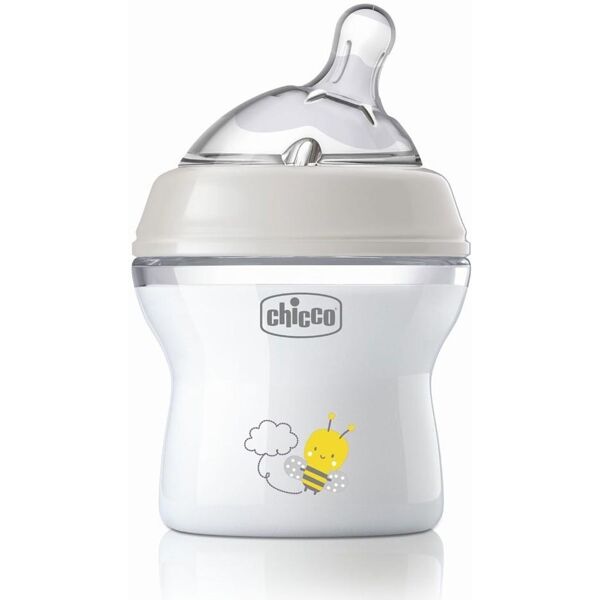 chicco natural feeling - biberon 0m+ capacità 150ml flusso lento, 1 pezzo