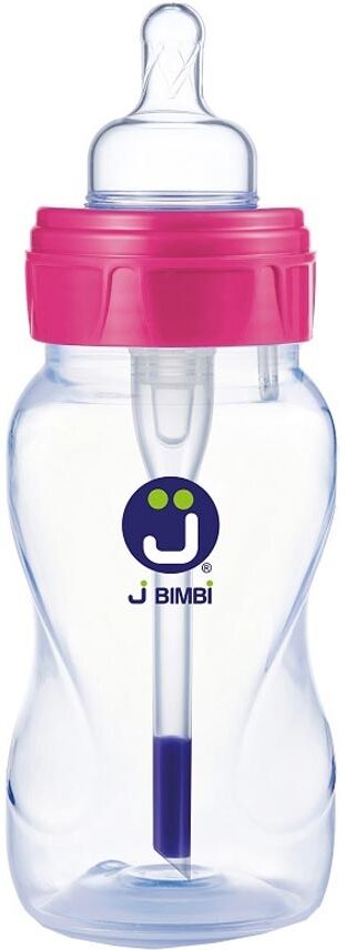 j bimbi classic - bfree biberon polipropilene colore rosa 0m+, 260ml