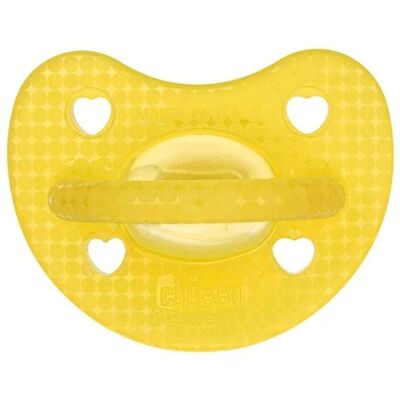 Chicco PhysioForma - Luxe Fluo Succhietto Gommotto 2-6M in Silicone Giallo, 1 succhietto Chicco PhysioForma - Luxe Fluo Succhietto Gommotto 2-6M in Silicone Giallo, 1 succhietto