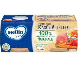 Mellin Primo Sugo - Ragù di Vitello 8+ mesi, 2 x 80g