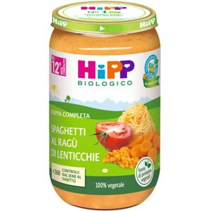 HiPP Spaghetti al Ragù di Lenticchie Pappa Completa dal 12° mese, 250g