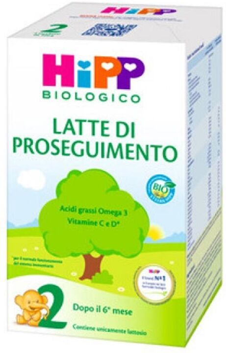 HiPP Biologico 2 Latte di Proseguimento 6m+ in Polvere, 600g