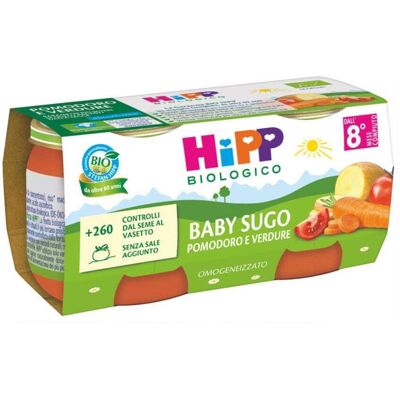 HiPP Sugo pomodoro e verdure - Condimento biologico per bambini da 8 mesi, 2 vasetti da 80 g HiPP Sugo pomodoro e verdure - Condimento biologico per bambini da 8 mesi, 2 vasetti da 80 g