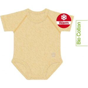 J Bimbi Warm - Melange Body Neonato 0-36 Mesi Giallo, 1 body