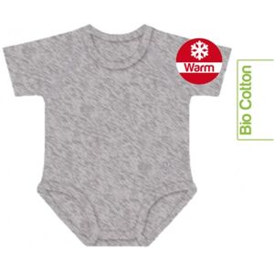 J Bimbi Warm - Melange Body Neonato 0-36 Mesi Grigio, 1 body