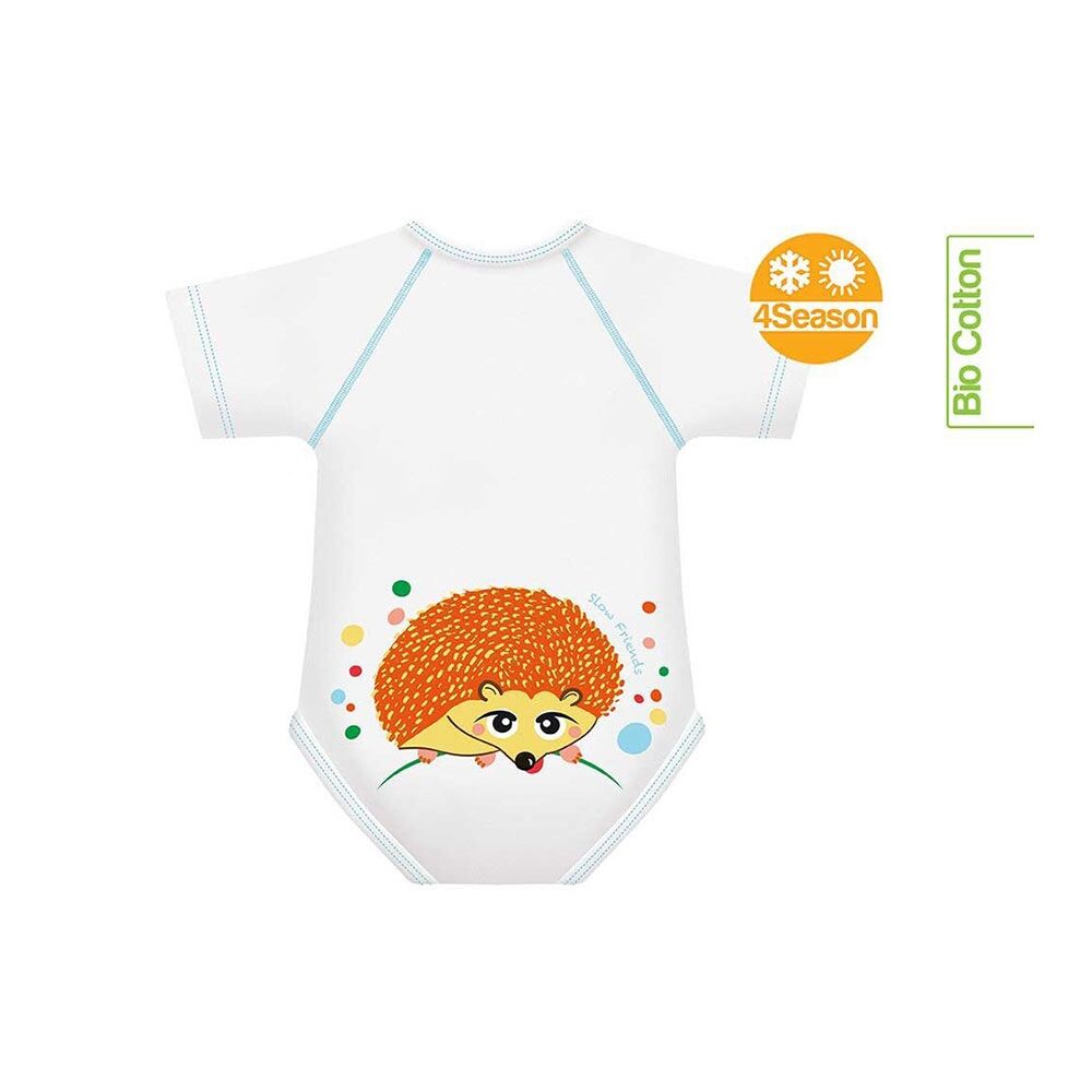 J Bimbi Slow Friends - Body Neonato 0-36 Mesi Bimbo Fantasia Riccio, 1 body