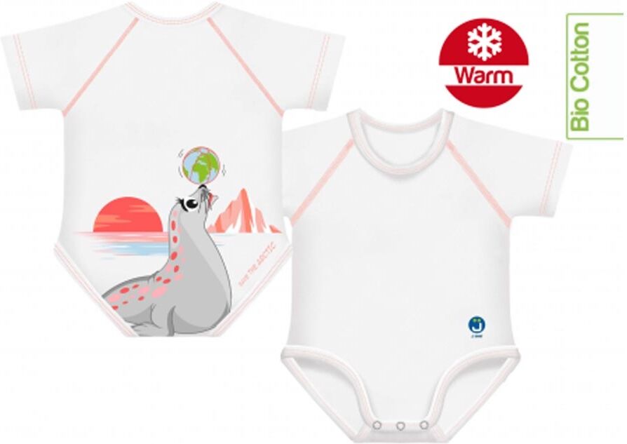 J Bimbi Warm Arctic - Body Neonato 0-36 Mesi Unisex Foca, 1 body