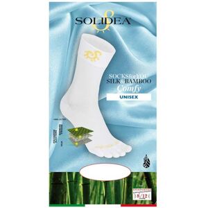 Solidea Socks For You - Silk Bamboo Comfy 8-12mmHg Calzino con Dita Blu Navy XL