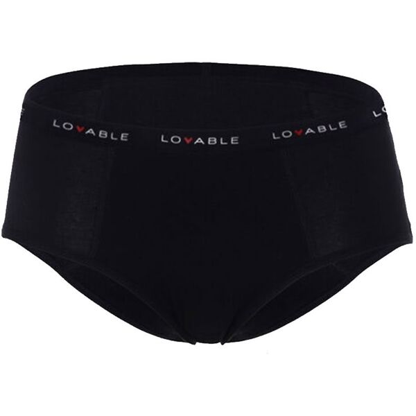 lovable period panties - culotte da ciclo flusso medio nero taglia 5/extra large