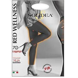 Solidea Calzificio Pinelli Leggings Red Wellness 70 Denari Colore Nero 4XL-XL
