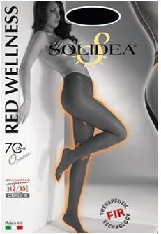 Solidea Red Wellness Collant 70 Den Colore Opaque Nero Taglia 4XL-XL 1 Paio