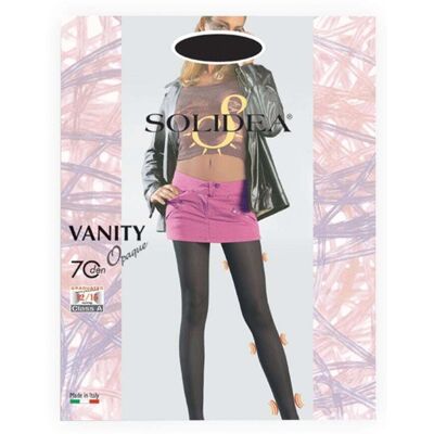 Solidea Vanity 70DEN 12-15 mmHg Opaque - Collant a compressione per il microcircolo taglia 2 M colore granata, 1 paio Solidea Vanity 70DEN 12-15 mmHg Opaque - Collant a compressione per il microcircolo taglia 2 M colore granata, 1 paio
