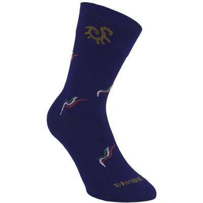 Solidea Socks For You Bamboo Fly Italy - Calzini a compressione 18-24 mmHg per la circolazione blu taglia L, 1 paio Solidea Socks For You Bamboo Fly Italy - Calzini a compressione 18-24 mmHg per la circolazione blu taglia L, 1 paio