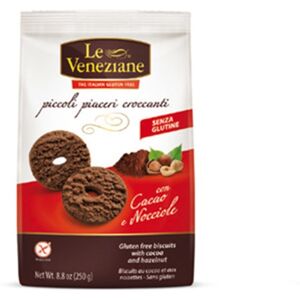 Molino Di Ferro Le Veneziane - Biscotti Con Cacao E Nocciole Senza Glutine, 250g