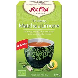 Yogi Tea Tè Verde Macha Limone Infuso Ayurvedico, 17 Bustine