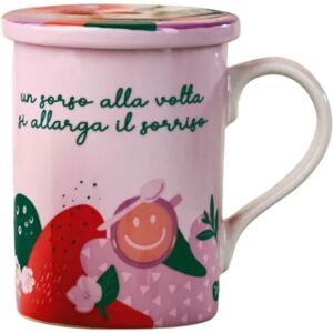 Neavita FeliciTè - Infusiera Pensieri Felici Rosa Capacità 340ml, 1 Pezzo