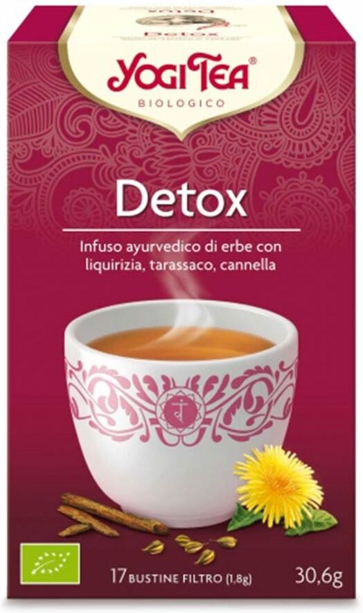 Yogi Tea Detox Bio Infuso Ayurvedico Di Erbe, 17 Filtri