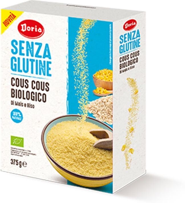 Doria Cous Cous Biologico di Mais e Riso Senza Glutine, 375g