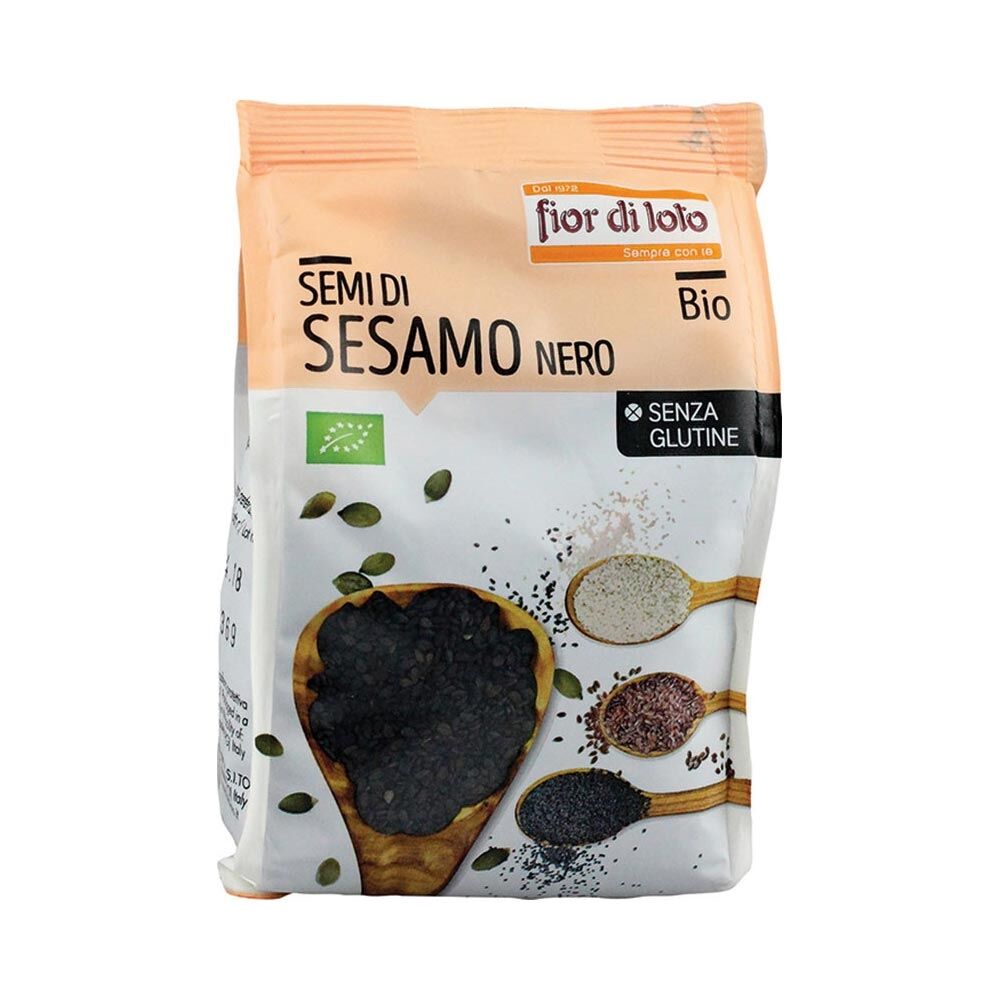 Fior di Loto Semi di Sesamo Nero Senza Glutine Bio, 250g