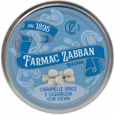 Farmac-zabban Caramelle al Gusto Anice e Liquirizia con Stevia, 40g Farmac-zabban Caramelle al Gusto Anice e Liquirizia con Stevia, 40g