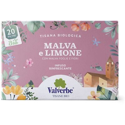 Valverbe Tisana Malva e Limone, 20 filtri Valverbe Tisana Malva e Limone, 20 filtri
