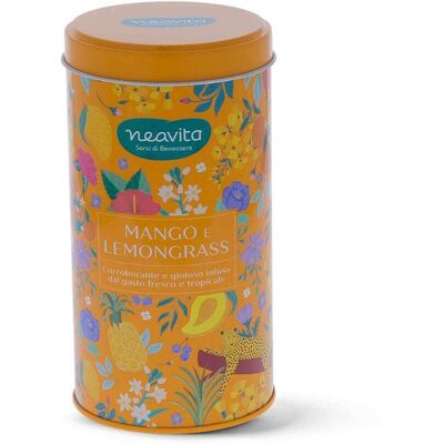 Neavita Tropical Detox - Cofanetto in Latta Arancione con Infuso Mango e Lemongrass 12 FiltroScrigno Neavita Tropical Detox - Cofanetto in Latta Arancione con Infuso Mango e Lemongrass 12 FiltroScrigno
