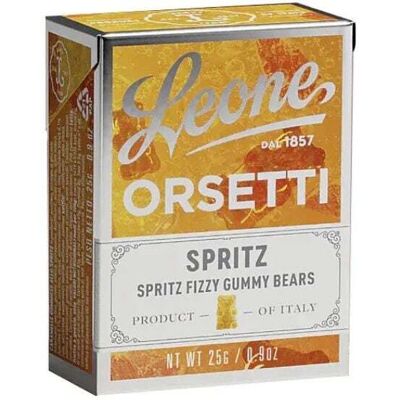 Pastiglie Leone Leone Orsetti Gommosi Spritz, 25g Pastiglie Leone Leone Orsetti Gommosi Spritz, 25g