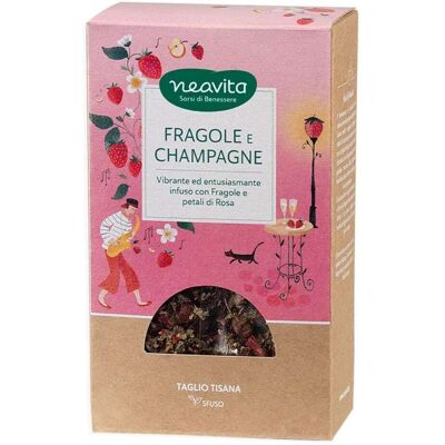 Neavita Infuso Fragole e Champagne Taglio Tisana Sfuso Ricarica, 75g Neavita Infuso Fragole e Champagne Taglio Tisana Sfuso Ricarica, 75g