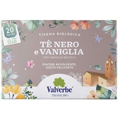 Valverbe Tisana Tè Nero e Vaniglia, 20 filtri Valverbe Tisana Tè Nero e Vaniglia, 20 filtri