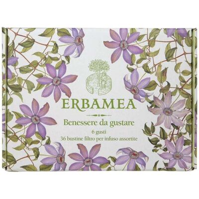 Erbamea Benessere da Gustare Cofanetto Regalo con Infusi, 36 bustine Erbamea Benessere da Gustare Cofanetto Regalo con Infusi, 36 bustine