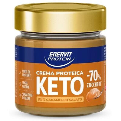 Enervit Protein Crema Proteica Keto al Caramello Salato - Crema con cacao e nocciole, 180 g Enervit Protein Crema Proteica Keto al Caramello Salato - Crema con cacao e nocciole, 180 g