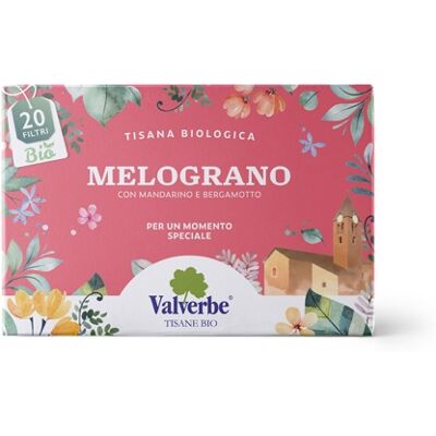 Valverbe Melograno Bio Tisana biologica ad azione antiossidante, 20 filtri Valverbe Melograno Bio Tisana biologica ad azione antiossidante, 20 filtri
