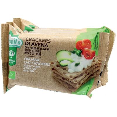 Probios Bio Crackers Avena con Fiocchi - Crackers Probios Bio Crackers Avena con Fiocchi - Crackers