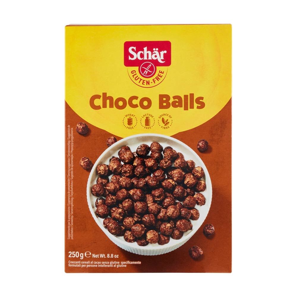 Schar Choco Balls Cereali al Cacao Senza Glutine, 250g