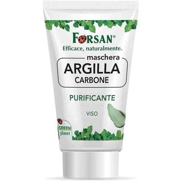 forsan creme della salute - maschera argilla carbone purificante, 50ml