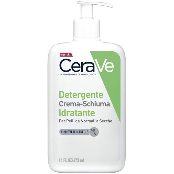 cerave detergente crema-schiuma idratante, 473ml