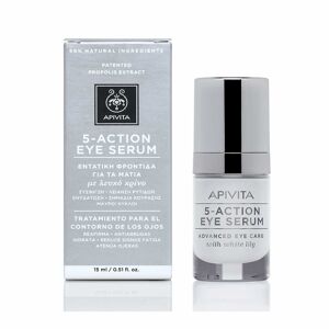 Apivita Eye Serum - 5 Action Eye Serum Siero Occhi Trattamento Intenso, 15ml