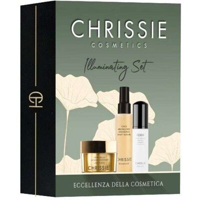 Chrissie Cosmetics Chrissie Cofanetto Illuminating - Set viso per un'azione illuminante e rassodante, 3 prodotti Chrissie Cosmetics Chrissie Cofanetto Illuminating - Set viso per un'azione illuminante e rassodante, 3 prodotti