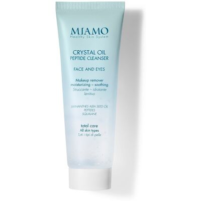 Miamo Total Care - Crystal Oil Peptide Cleanser Struccante Idratante Lenitivo Detergente Viso e Occhi Travel Size, 50ml Miamo Total Care - Crystal Oil Peptide Cleanser Struccante Idratante Lenitivo Detergente Viso e Occhi Travel Size, 50ml