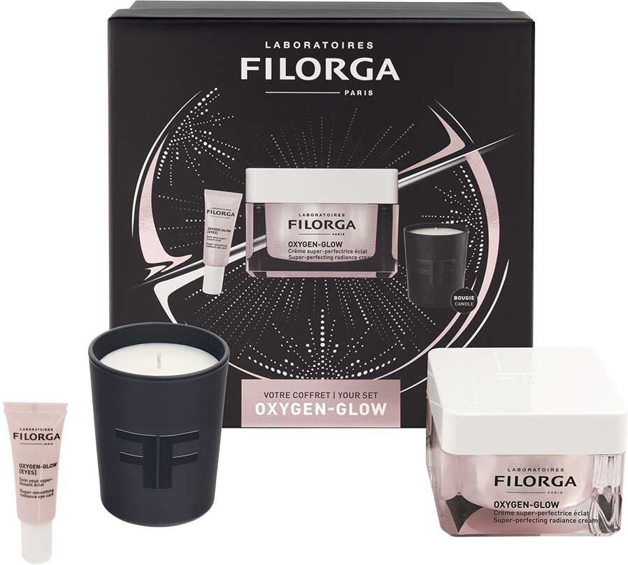 Filorga Oxygen Glow - Set Illuminante Crema 50ml + Occhi 4ml + Candela