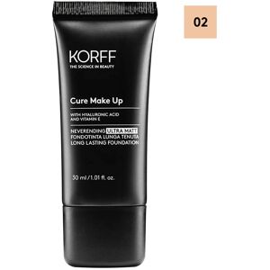 Korff Make Up Korff Cure Make Up - Neverending Ultra Matt Fondotinta Lunga Tenuta N. 02, 30ml