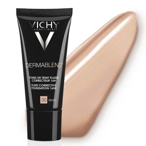 Vichy Make-up Vichy Dermablend - Fondotinta Correttore Fluido 16H Tonalità 30 Beige, 30ml
